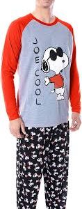 Peanuts Herr Joe Cool Snoopy Pyjamas med Lång Ärmar