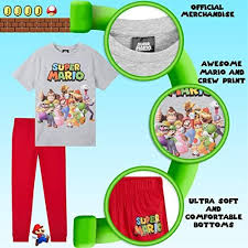 Super Mario Barnpyjamas i Bomull