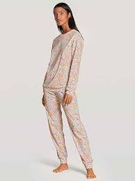 CALIDA Nattälskare Pyjamas Set - Honeycomb Gul