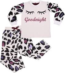 A2Z 4 Kids Flickor Leopard Pyjamas Set