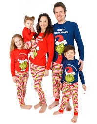 Grinch Julpyjamas för Familjen - Matchande Set för Alla