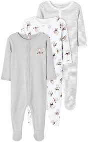 NAME IT Unisex Baby Nattdräkt 3-pack med Alloy Bear