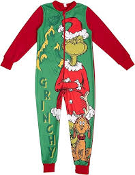 Grinch Barnpyjamas med Lång Ärmar