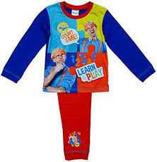GetWivvit Blippi Pyjamas för Pojkar 18 mån - 5 år