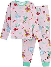 Disney Prinsessan Flickor Pyjamas Set – Hela Längd 100% Komfort