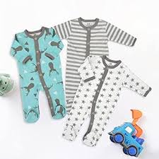 Baby Pyjamas Overall Sovsäck i Bomull - Stl 56-68