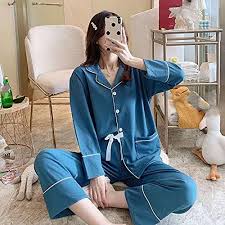 Plusstorleks Pyjamas för Kvinnor i 100 % Bomull - Höstkollektion