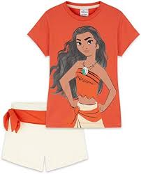 Disney Moana Flickpyjamas – Kort Pyjamas för Barn 2 till 12 år