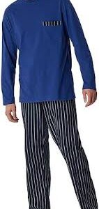 Schiesser Herrpyjamas Set - Marinblå 102