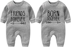 Culbutomind Tvilling Bodysuit för Pojke och Flicka