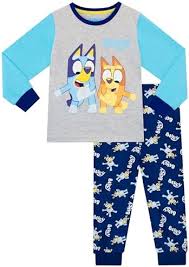 Blå Pyjamas från Bluey för Pojkar