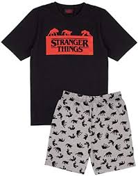 Stranger Things Pyjamas för Män - Kort/Lång Benbotten