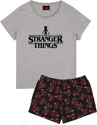 Stranger Things Pyjamas för Kvinna - Kort eller Lång Benbotten
