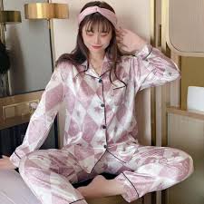 SDCVRE Pyjamas Set för Kvinnor - Vår/Höst