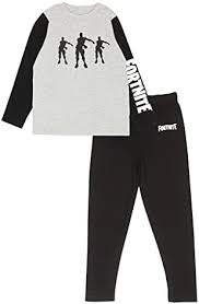 Fortnite Flossande Emotes Lång Pyjamasset för Barn