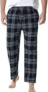Rutiga Långa Pyjamasbyxor för Herrar