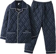 Lyxig Plus Size Herrpyjamas L-4XL - Varm & Mjuk för Vintern