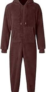 Fluffig Herr Jumpsuit i Konstgjord Ull