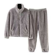 Flicka Vinter Fleece Pyjamas 2-delar