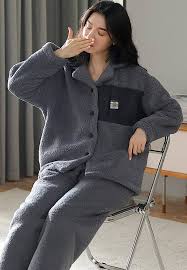 Unisex Flanellpyjamas för Vuxna - Tjock Vinter