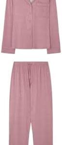 Mjuka Rosa Pyjamas Skjortor för Damer - XL