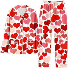 Hjärta Pyjamasset för Alla Hjärtans Dag