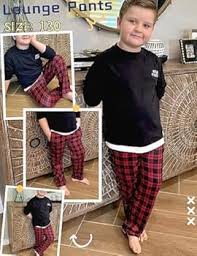 Arshiner Rutiga Pyjamasbyxor för Pojkar