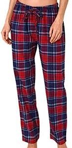 Rutiga Flanellpyjamasbyxor för Damer – Perfekt för Avkoppling