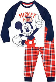 Mickey Mouse Flerfärgad Pyjamas för Pojkar 104