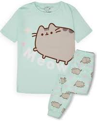 Pusheen Tjejset - Grön Loungewear Pyjamas