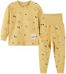 100% Bomull Pyjamas Set för Baby - Långärmad Nattklädsel