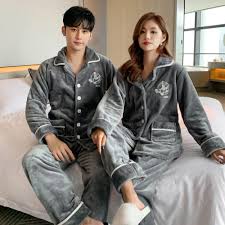 Matchande Pyjamas för Par - Långa PJ-set för Män och Kvinnor