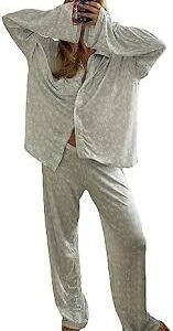 HodJIU Loungeset i 2 delar - Y2K Blommigt Pyjamasset