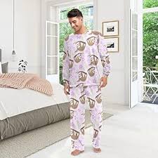 JUNZAN Sengångare Yoga Pyjamas för Kvinnor - Långärmad Topp