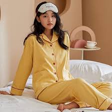 Komfortabel Gul Dampyjamas Set
