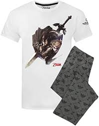 Legend of Zelda Pyjamas för Män - T-shirt & Loungebyxor