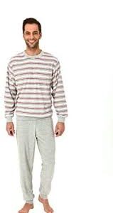Elegant herrfrotté pyjamas med manschetter