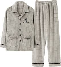 Vinterpyjamas för Herr i Coral Fleece
