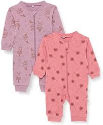 Pippi Unisex - Baby Pyjamas Set med Dragkedja (2-pack)