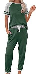 Elegant Kortärmad Pyjamas Set för Dam
