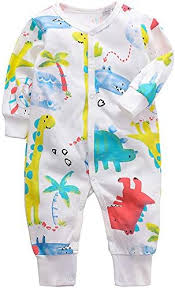 Amropi Unisex Baby Pojkar Långärmad Sparkdräkt 3-Pack