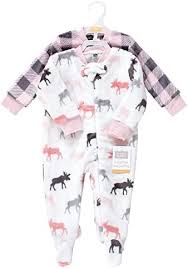 Hudson Baby Unisex Plysch Sömn & Lek - Rosa Mossa
