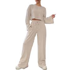 Mjuka Hemmet Pajamas för Dam - Y2K Elegant Träningsdräkt