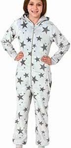 Stjärnprydd långärmad jumpsuit för flickor