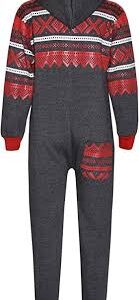 A2Z 4 Kids® Barnfleece Overall med Aztek Snöflinga