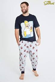 Simpsons Herrpyjamas i Bomull - 2 Delar med Homer