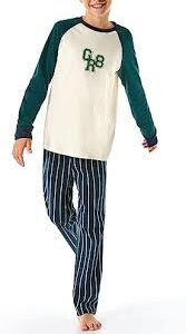 Schiesser Kille Pyjamas Set - Varm Kvalitet Fleece
