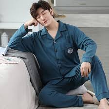 SDCVRE Höstpyjamas Set i Rutigt för Damer och Herrar