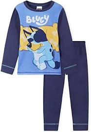 Bluey Pojkspyjamas 4-5 år - Blå